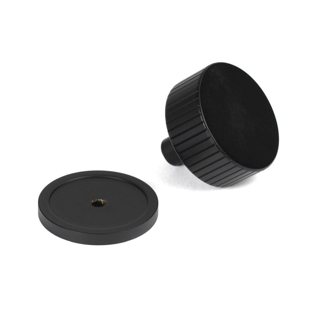 From The Anvil Cabinet Hardware Matt Black / Cabinet Knobs / 38mm Dia. From The Anvil - Matt Black Judd Cabinet Knob - 38mm (Plain)