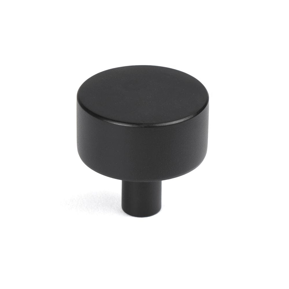 From The Anvil Cabinet Hardware Matt Black / Cabinet Knobs / 32mm Dia. From The Anvil - Matt Black Kelso Cabinet Knob - 32mm (No rose)
