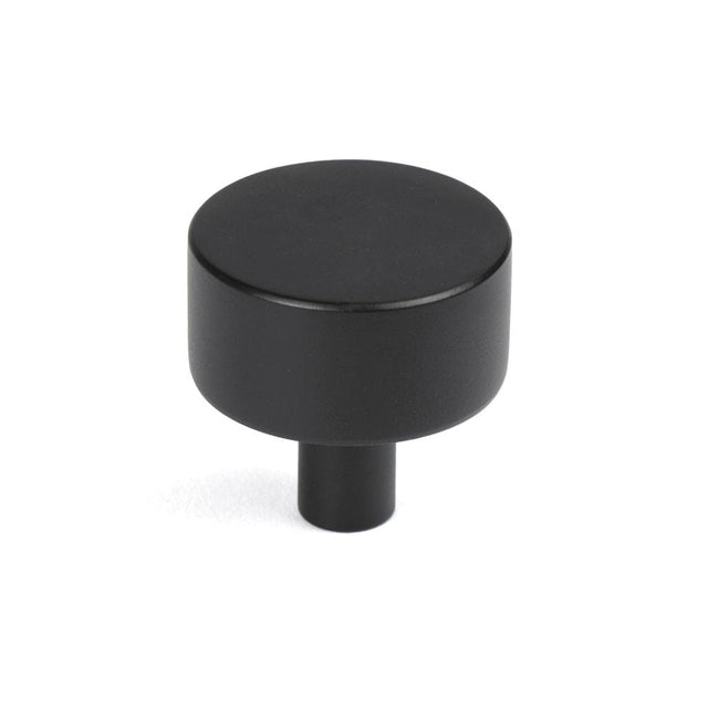 From The Anvil Cabinet Hardware Matt Black / Cabinet Knobs / 32mm Dia. From The Anvil - Matt Black Kelso Cabinet Knob - 32mm (No rose)