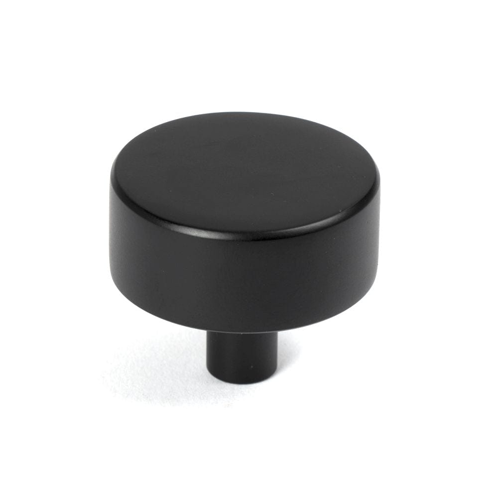 From The Anvil Cabinet Hardware Matt Black / Cabinet Knobs / 38mm Dia. From The Anvil - Matt Black Kelso Cabinet Knob - 38mm (No rose)