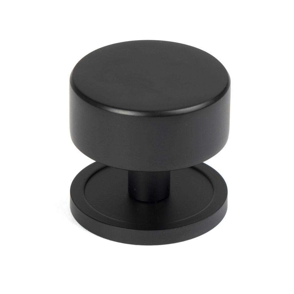 From The Anvil Cabinet Hardware Matt Black / Cabinet Knobs / 38mm Dia. From The Anvil - Matt Black Kelso Cabinet Knob - 38mm (Plain)