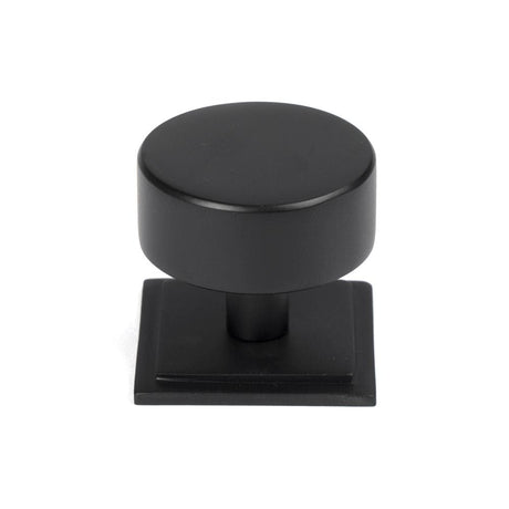 From The Anvil Cabinet Hardware Matt Black / Cabinet Knobs / 38mm Dia. From The Anvil - Matt Black Kelso Cabinet Knob - 38mm (Square)