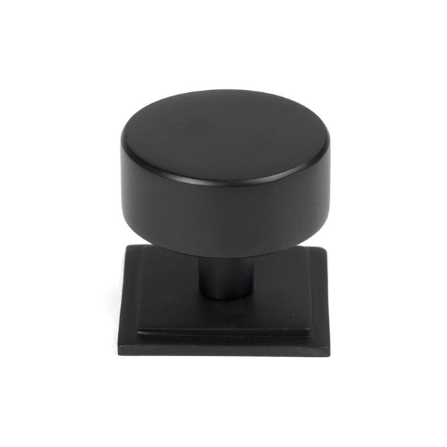 From The Anvil Cabinet Hardware Matt Black / Cabinet Knobs / 38mm Dia. From The Anvil - Matt Black Kelso Cabinet Knob - 38mm (Square)
