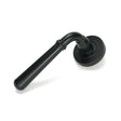 From The Anvil Door Furniture Matt Black / Round Rose From The Anvil - Matt Black Newbury Lever on Rose Set (Beehive)