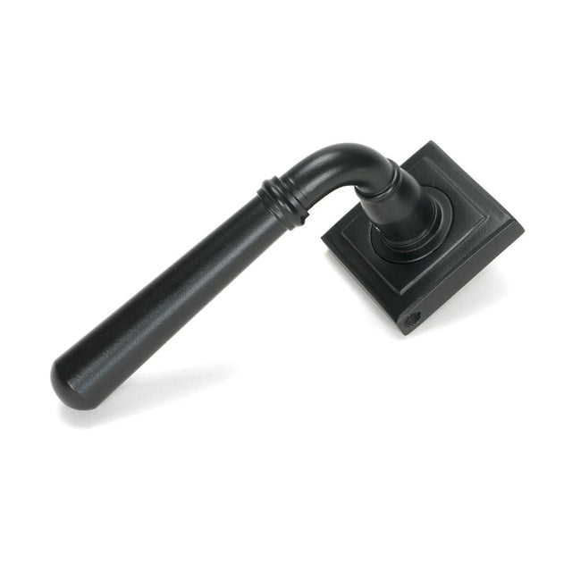 From The Anvil Door Furniture Matt Black / Square Rose From The Anvil - Matt Black Newbury Lever on Rose Set (Square)