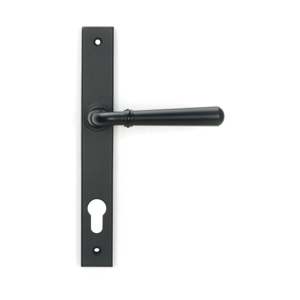From The Anvil Door Furniture Matt Black / Multi Point Lock Set / 92mm c/c From The Anvil - Matt Black Newbury Slimline Lever Espag. Lock Set