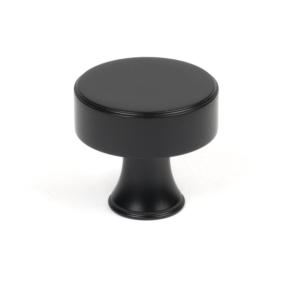 From The Anvil Cabinet Hardware Matt Black / Cabinet Knobs / 38mm Dia. From The Anvil - Matt Black Scully Cabinet Knob - 38mm