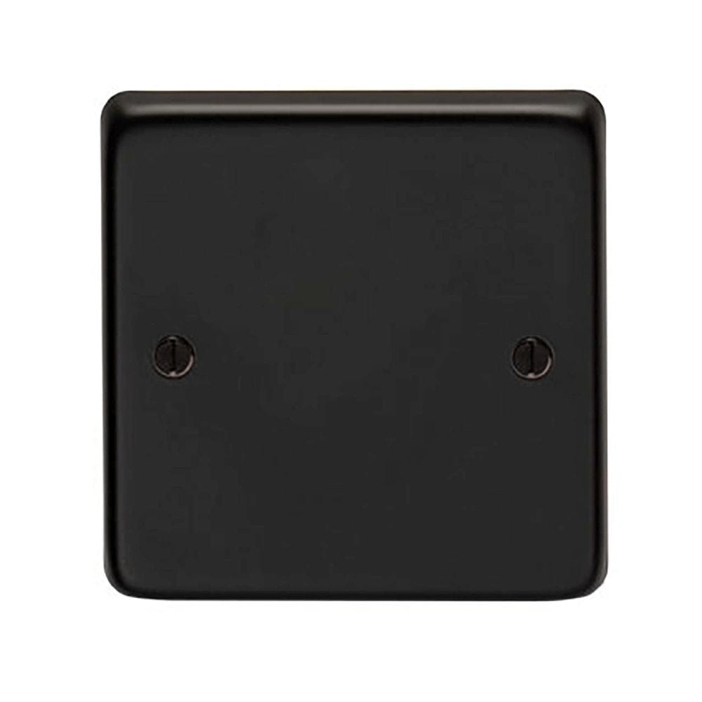 From The Anvil Electrical Matt Black / Single Blank Plate From The Anvil - MB Single Blank Plate