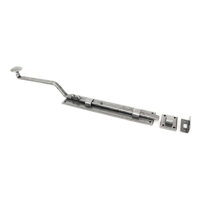 From The Anvil Accessories Pewter Patina / Straight Surface Bolts / 250mm / 10" From The Anvil - Pewter 10" French Door Bolt