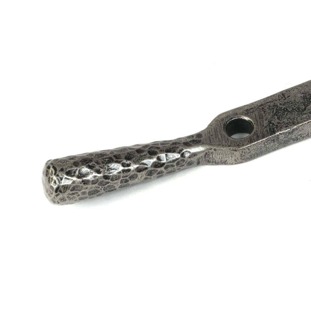 From The Anvil Window Furniture Pewter Patina / 10"/250mm From The Anvil - Pewter 10" Hammered Newbury Stay