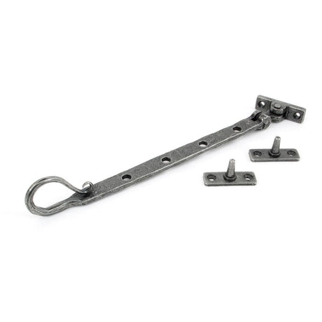 From The Anvil Window Furniture Pewter Patina / 10"/250mm From The Anvil - Pewter 10" Shepherd's Crook Stay