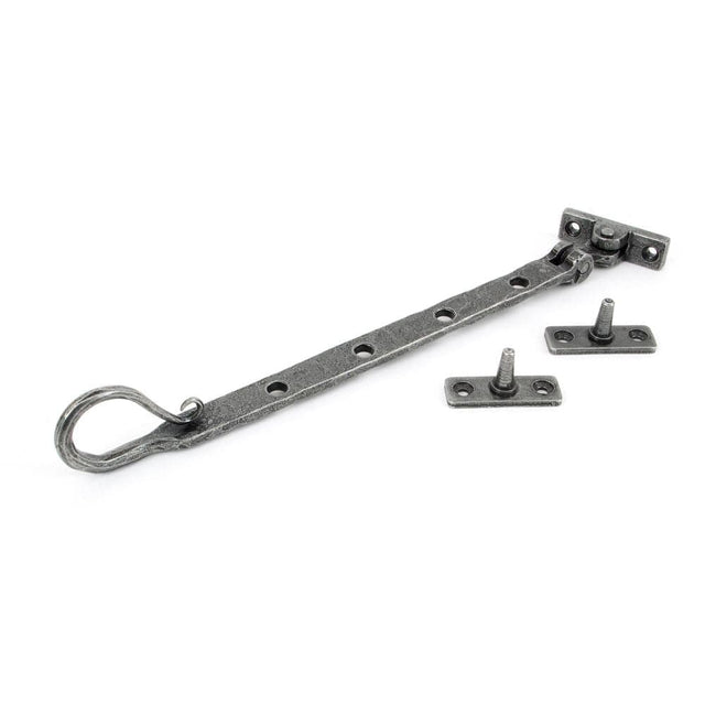 From The Anvil Window Furniture Pewter Patina / 10"/250mm From The Anvil - Pewter 10" Shepherd's Crook Stay