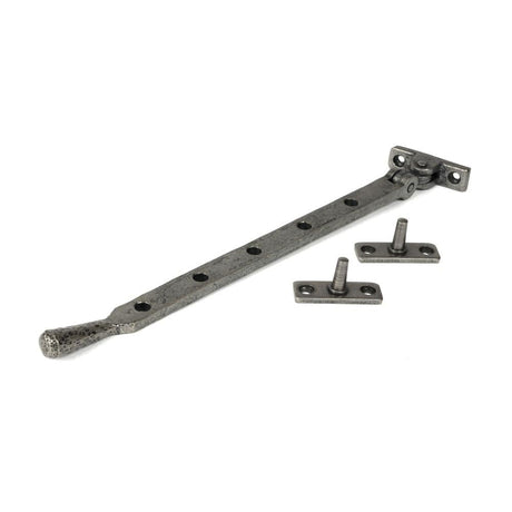 From The Anvil Window Furniture Pewter Patina / 12"/300mm From The Anvil - Pewter 12" Hammered Newbury Stay