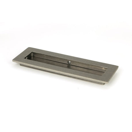 From The Anvil Door Furniture Pewter Patina / Flush Handle / Rectangular From The Anvil - Pewter 175mm Plain Rectangular Pull