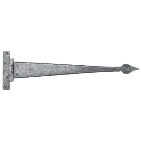 From The Anvil Hinges Pewter Patina / Tee Hinges / 18" (457mm) From The Anvil - Pewter 18" Arrow Head T Hinge (pair)