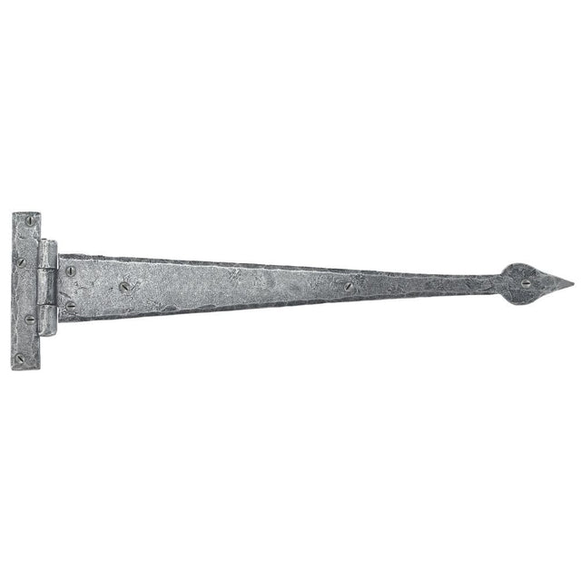 From The Anvil Hinges Pewter Patina / Tee Hinges / 18" (457mm) From The Anvil - Pewter 18" Arrow Head T Hinge (pair)
