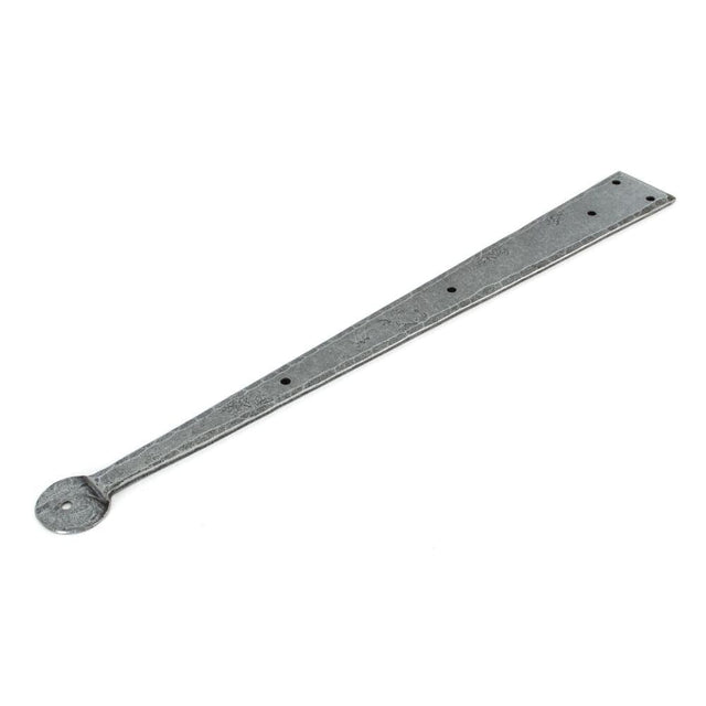 From The Anvil Hinges Pewter Patina / Hinge Fronts / 18" (457mm) From The Anvil - Pewter 18" Penny End Hinge Front (pair)
