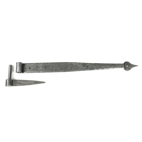 From The Anvil Hinges Pewter Patina / Hook & Band Hinges / 4" x (102mm) From The Anvil - Pewter 24" Band & Spike Hinge (Pair)
