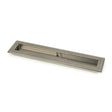 From The Anvil Door Furniture Pewter Patina / Flush Handle / Rectangular From The Anvil - Pewter 250mm Art Deco Rectangular Pull