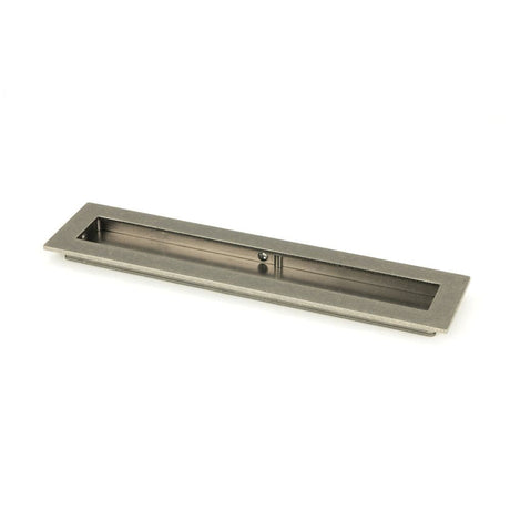 From The Anvil Door Furniture Pewter Patina / Flush Handle / Rectangular From The Anvil - Pewter 250mm Plain Rectangular Pull