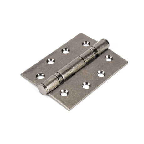 From The Anvil Hinges Pewter Patina / Ball Bearing Hinges / 4" x (102mm) From The Anvil - Pewter 4" Ball Bearing Butt Hinge (Pair) ss