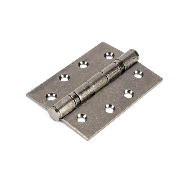 From The Anvil Hinges Pewter Patina / Ball Bearing Hinges / 4" x (102mm) From The Anvil - Pewter 4" Ball Bearing Butt Hinge (Pair) ss