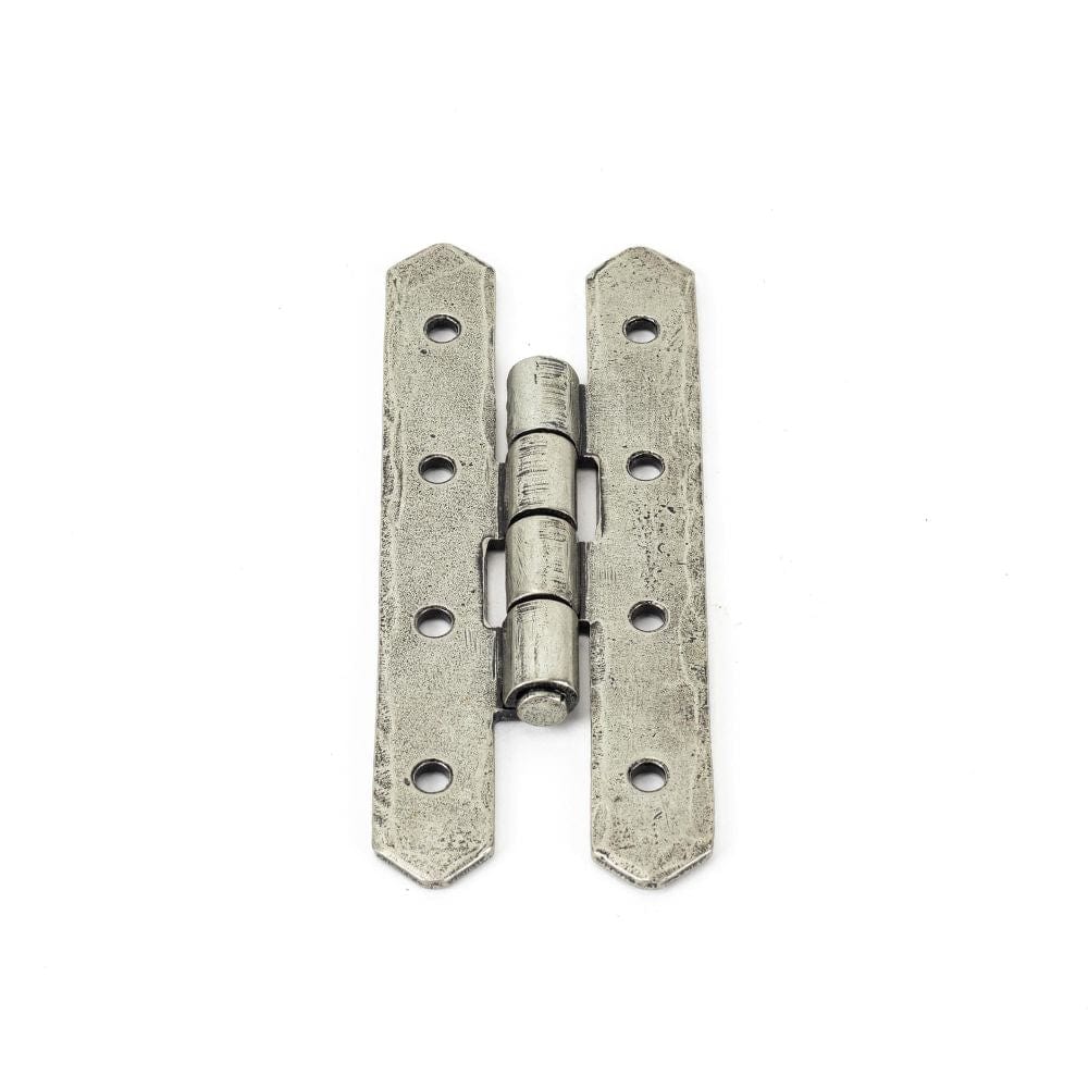 From The Anvil Hinges Pewter Patina / H & HL Hinges / 4" x (102mm) From The Anvil - Pewter 4" H Hinge (pair)