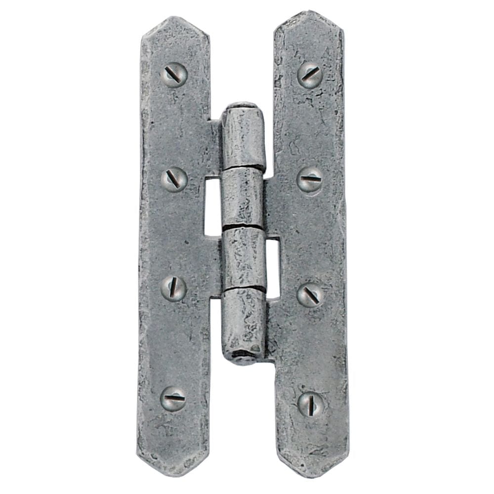 From The Anvil Hinges Pewter Patina / H & HL Hinges / 4" x (102mm) From The Anvil - Pewter 4" H Hinge (pair)