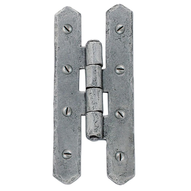 From The Anvil Hinges Pewter Patina / H & HL Hinges / 4" x (102mm) From The Anvil - Pewter 4" H Hinge (pair)