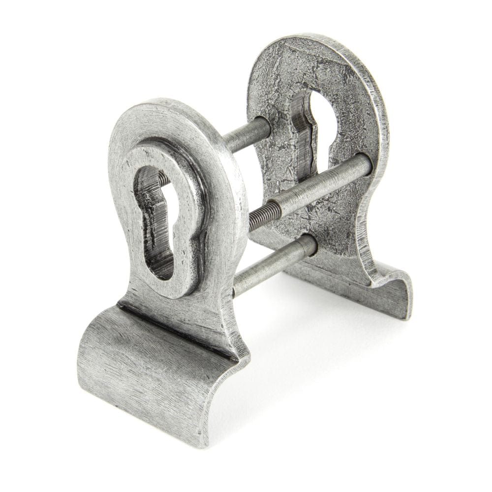 From The Anvil Door Furniture Pewter Patina / Euro Profile Cylinder Pull From The Anvil - Pewter 50mm Euro Door Pull (Back to Back fixings)