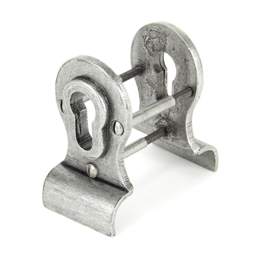 From The Anvil Door Furniture Pewter Patina / Euro Profile Cylinder Pull From The Anvil - Pewter 50mm Euro Door Pull (Back to Back fixings)