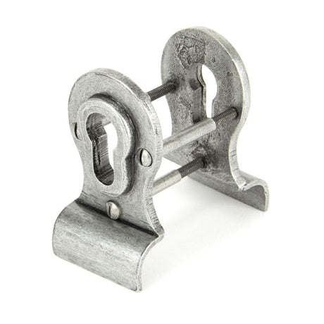 From The Anvil Door Furniture Pewter Patina / Euro Profile Cylinder Pull From The Anvil - Pewter 50mm Euro Door Pull (Back to Back fixings)