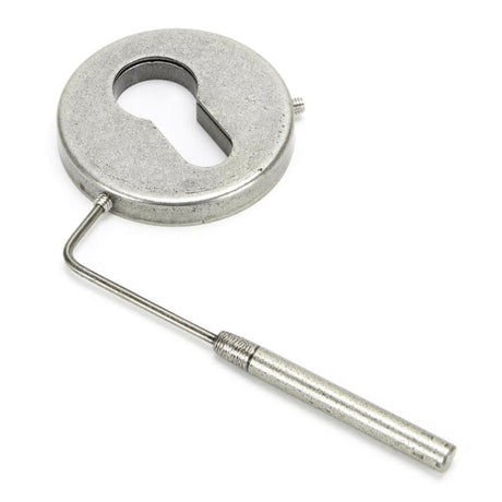 From The Anvil Door Furniture Pewter Patina / Euro Profile Escutcheons From The Anvil - Pewter 52mm Regency Concealed Escutcheon