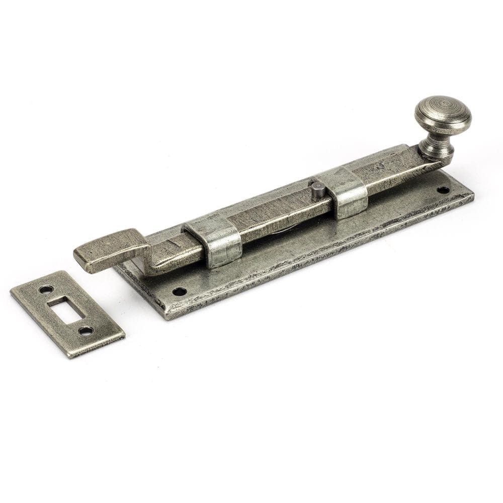 From The Anvil Accessories Pewter Patina / Cranked Surface Bolts / 150mm / 6" From The Anvil - Pewter 6" Cranked Knob Bolt