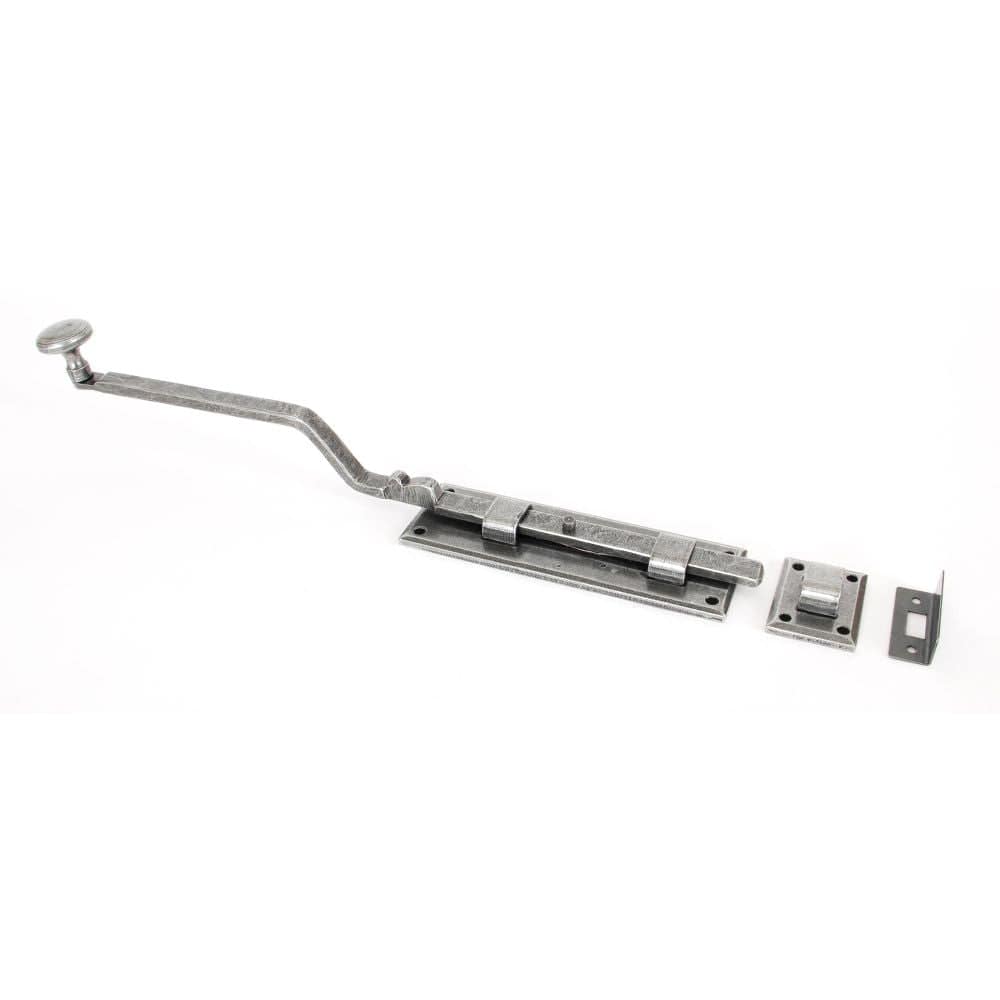 From The Anvil Accessories Pewter Patina / Straight Surface Bolts / 150mm / 6" From The Anvil - Pewter 6" French Door Bolt