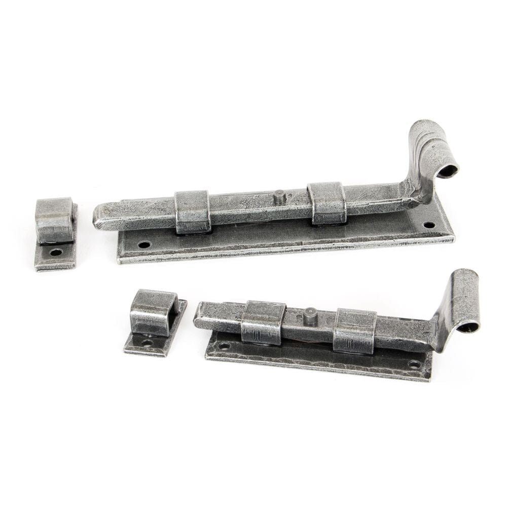 From The Anvil Accessories Pewter Patina / Straight Surface Bolts / 150mm / 6" From The Anvil - Pewter 6" Straight Door Bolt