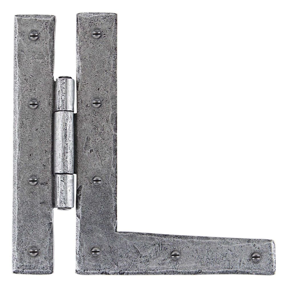 From The Anvil Hinges Pewter Patina / H & HL Hinges / 7" (179mm) From The Anvil - Pewter 7" HL Hinge (pair)