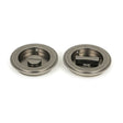 From The Anvil Door Furniture Pewter Patina / Round Flush Pull (Privacy) / Round From The Anvil - Pewter 75mm Art Deco Round Pull - Privacy Set