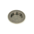 From The Anvil Door Furniture Pewter Patina / Flush Handle / Round From The Anvil - Pewter 75mm Plain Round Pull