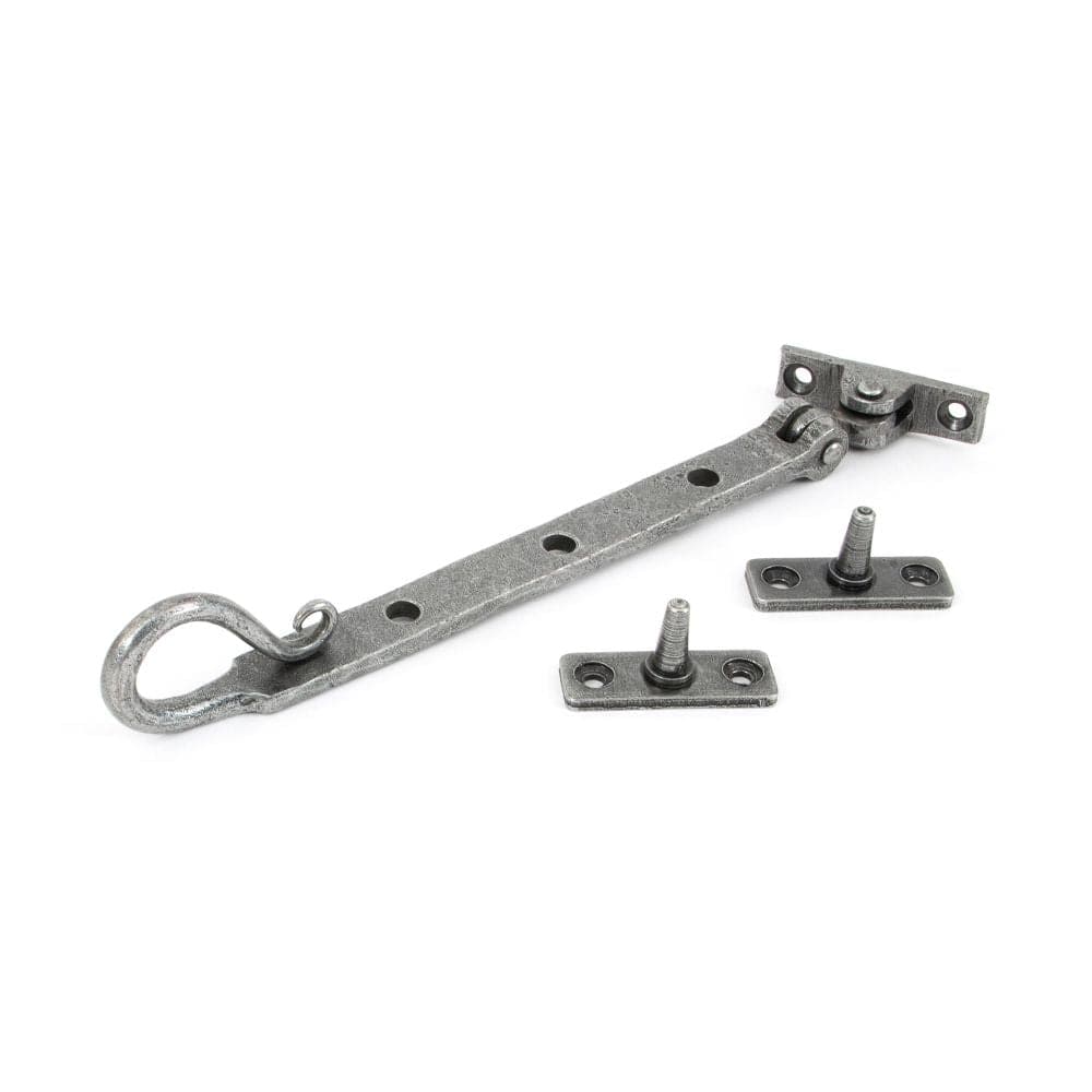 From The Anvil Window Furniture Pewter Patina / 8"/200mm From The Anvil - Pewter 8" Shepherd's Crook Stay