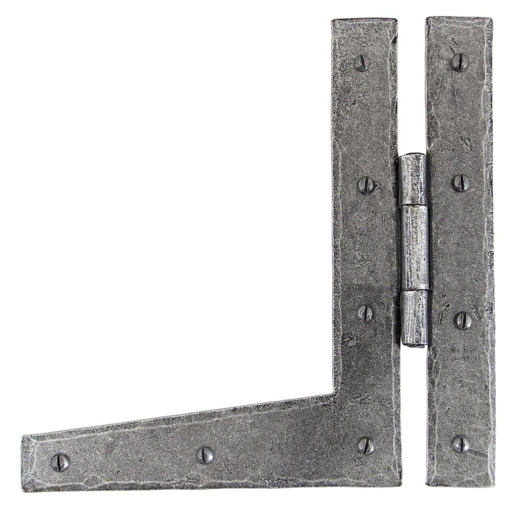 From The Anvil Hinges Pewter Patina / H & HL Hinges / 9" (229mm) From The Anvil - Pewter 9" HL Hinge (pair)