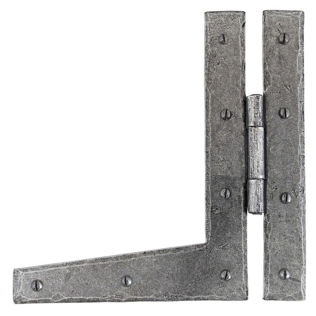 From The Anvil Hinges Pewter Patina / H & HL Hinges / 9" (229mm) From The Anvil - Pewter 9" HL Hinge (pair)