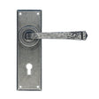 From The Anvil Door Furniture Pewter Patina / Std. Lock Handles From The Anvil - Pewter Avon Lever Lock Set