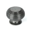 From The Anvil Cabinet Hardware Pewter Patina / Cabinet Knobs / 40mm Dia. From The Anvil - Pewter Beehive Cabinet Knob 40mm