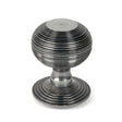 From The Anvil Door Furniture Pewter Patina / Beehive Centre Door Knob From The Anvil - Pewter Beehive Centre Door Knob