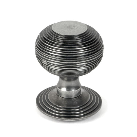 From The Anvil Door Furniture Pewter Patina / Beehive Centre Door Knob From The Anvil - Pewter Beehive Centre Door Knob