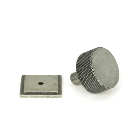 From The Anvil Cabinet Hardware Pewter Patina / Cabinet Knobs / 32mm Dia. From The Anvil - Pewter Brompton Cabinet Knob - 32mm (Square)