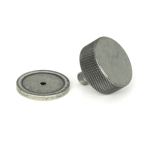 From The Anvil Cabinet Hardware Pewter Patina / Cabinet Knobs / 38mm Dia. From The Anvil - Pewter Brompton Cabinet Knob - 38mm (Plain)