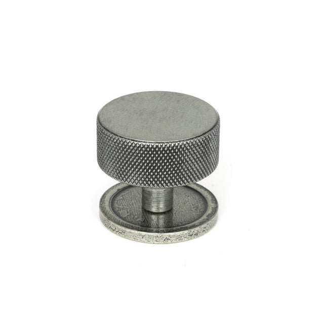 From The Anvil Cabinet Hardware Pewter Patina / Cabinet Knobs / 38mm Dia. From The Anvil - Pewter Brompton Cabinet Knob - 38mm (Plain)