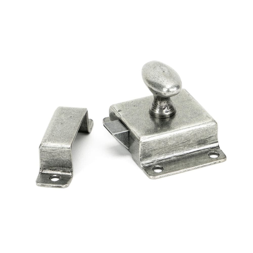 From The Anvil Cabinet Hardware Pewter Patina / Cabinet Turn Catch From The Anvil - Pewter Cabinet Latch